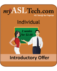 myASLTech $2.00 for 2-weeks Introductory Membership Offer Image